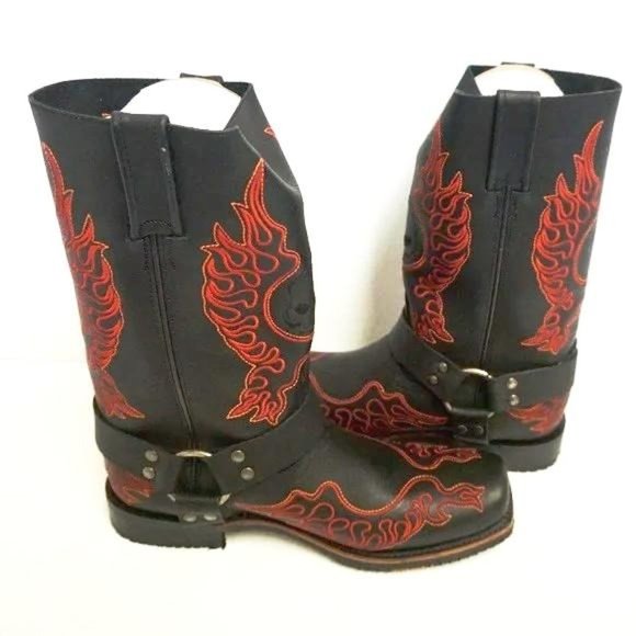 Harley Davidson boots Slayton leather size 8 men us - Picture 1 of 5